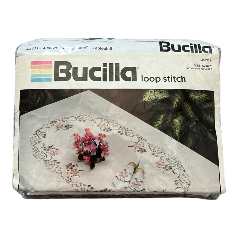 Bucilla Daisy Lace Tablecloth 60x80
